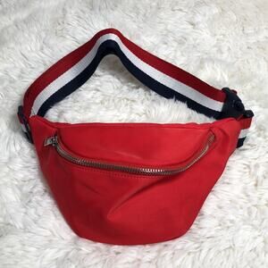Forever 21 Red White Blue Fanny Pack Purse Bag American Flag